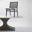 Mercana Wynn Beige Fabric Wood Dining Chair