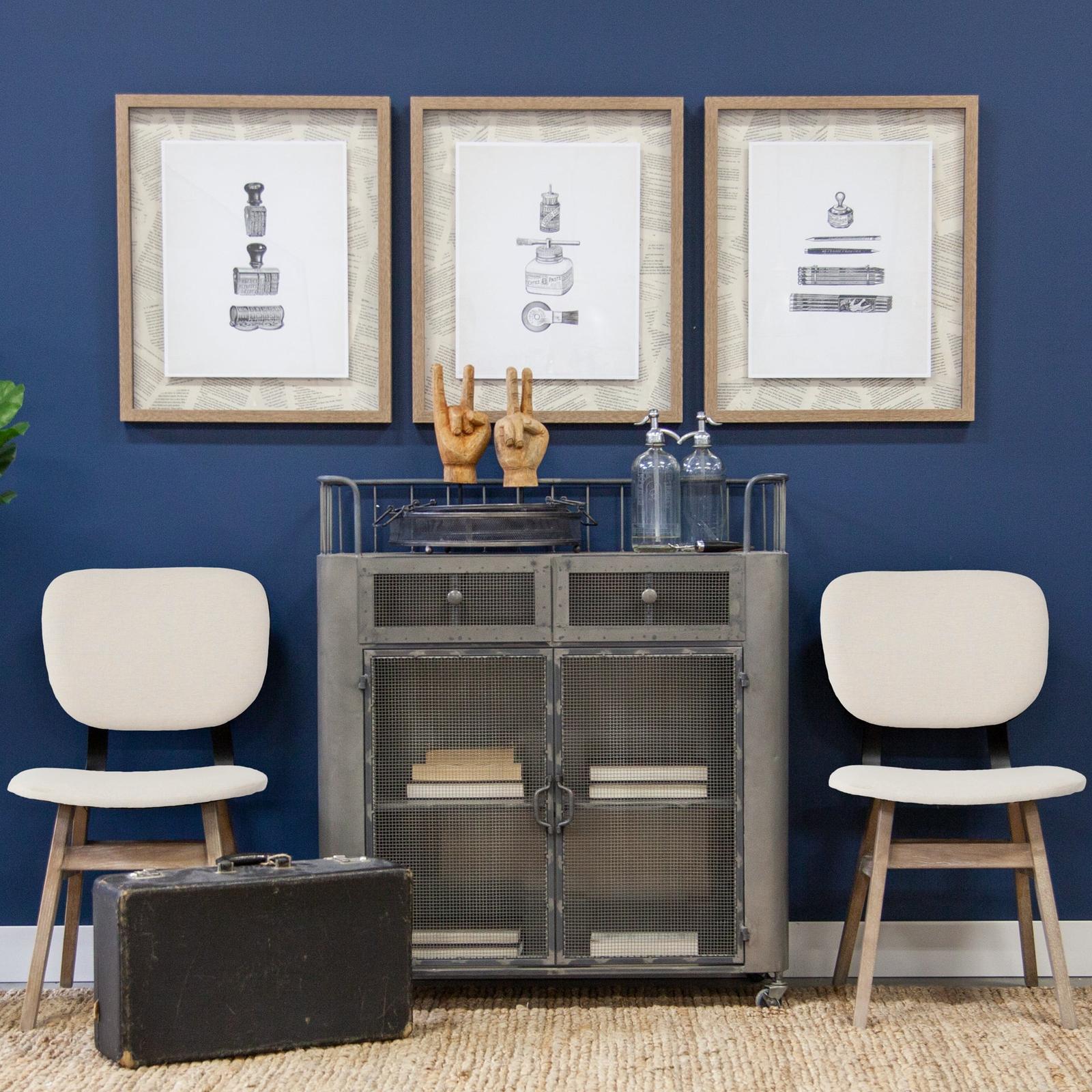 Mercana Haden Brown Solid Wood Base Dining Chair