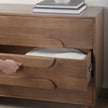 Mercana Astrid Medium Brown Solid Wood 3 Drawer Cabinet