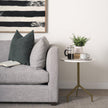 Mercana Serre Marble Top 3 Prong Metal Base End Table