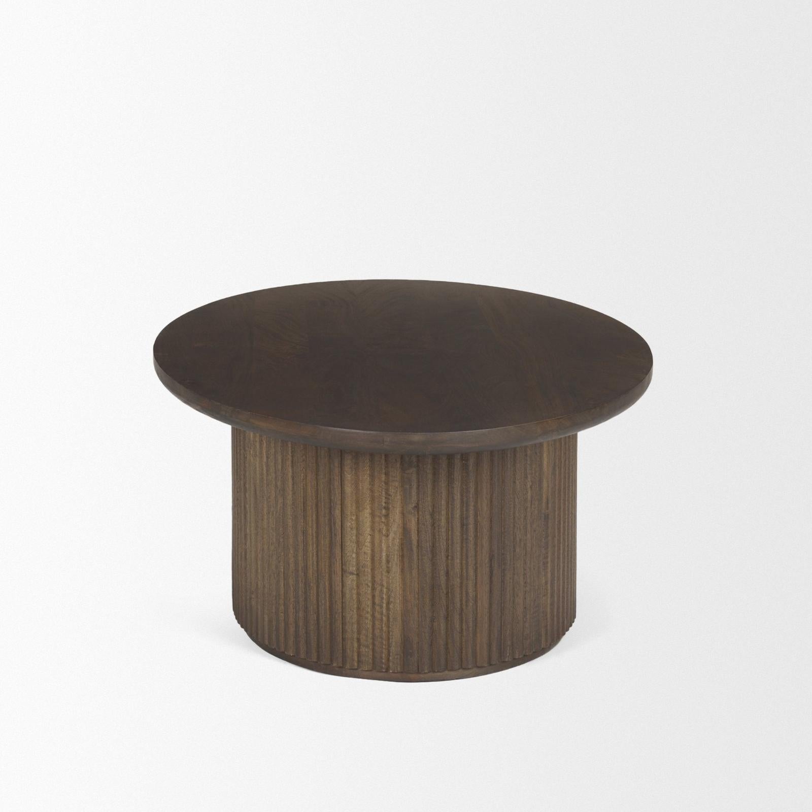 Mercana Terra Oval Fluted Coffee Table