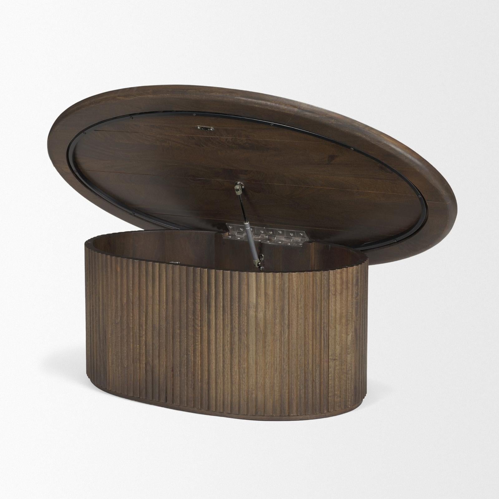 Mercana Terra Oval Fluted Coffee Table
