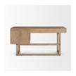 Mercana Grier Solid Wood W/ Black Cane Office Desk