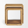 Mercana Alanna Brown Wood Nesting Accent Tables - Set of 2