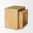 Mercana Alanna Brown Wood Nesting Accent Tables - Set of 2