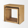 Mercana Alanna Brown Wood Nesting Accent Tables - Set of 2