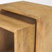 Mercana Alanna Brown Wood Nesting Accent Tables - Set of 2
