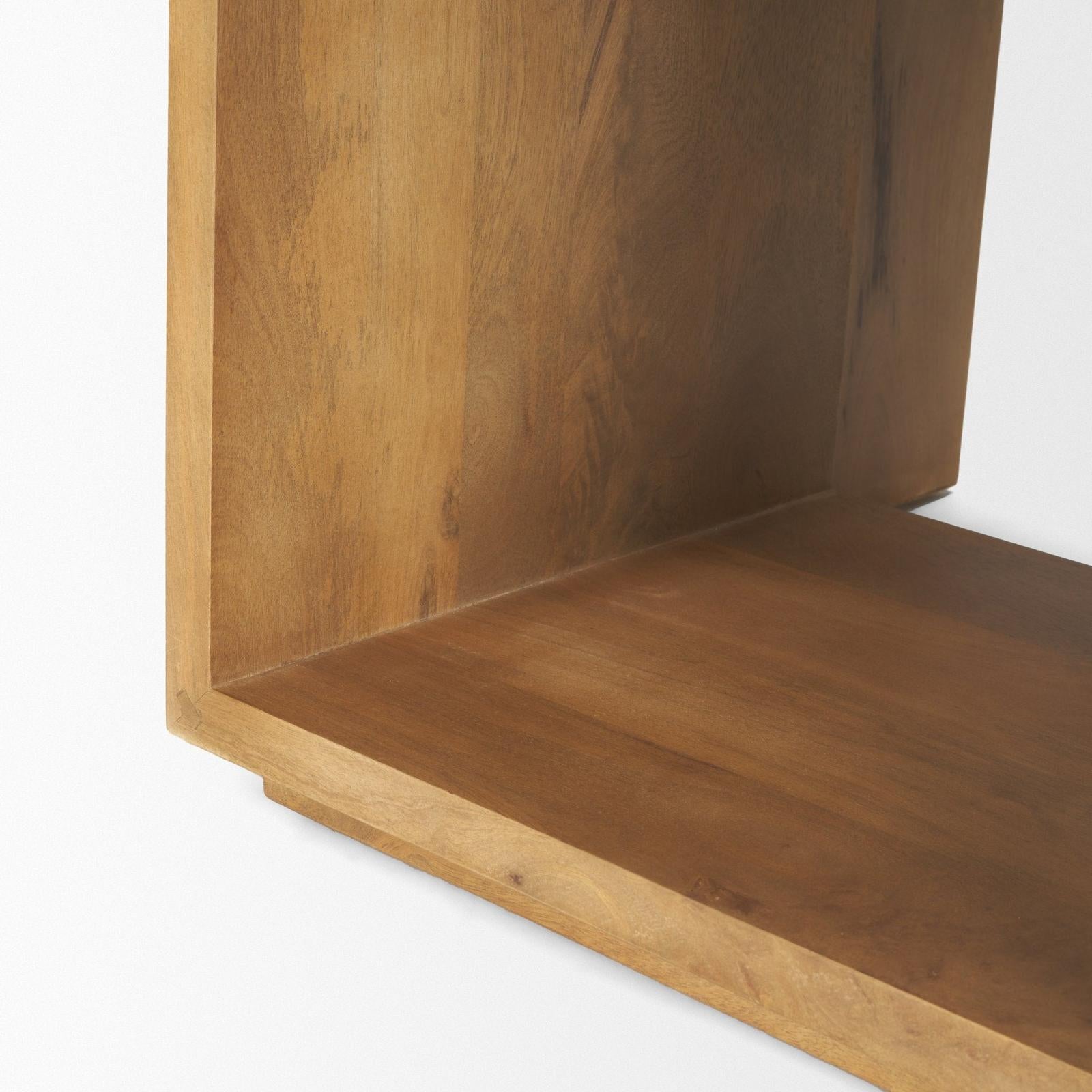 Mercana Alanna Brown Wood Nesting Accent Tables - Set of 2