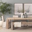 Mercana McArthur Whitewash Reclaimed Wood Bench TOP