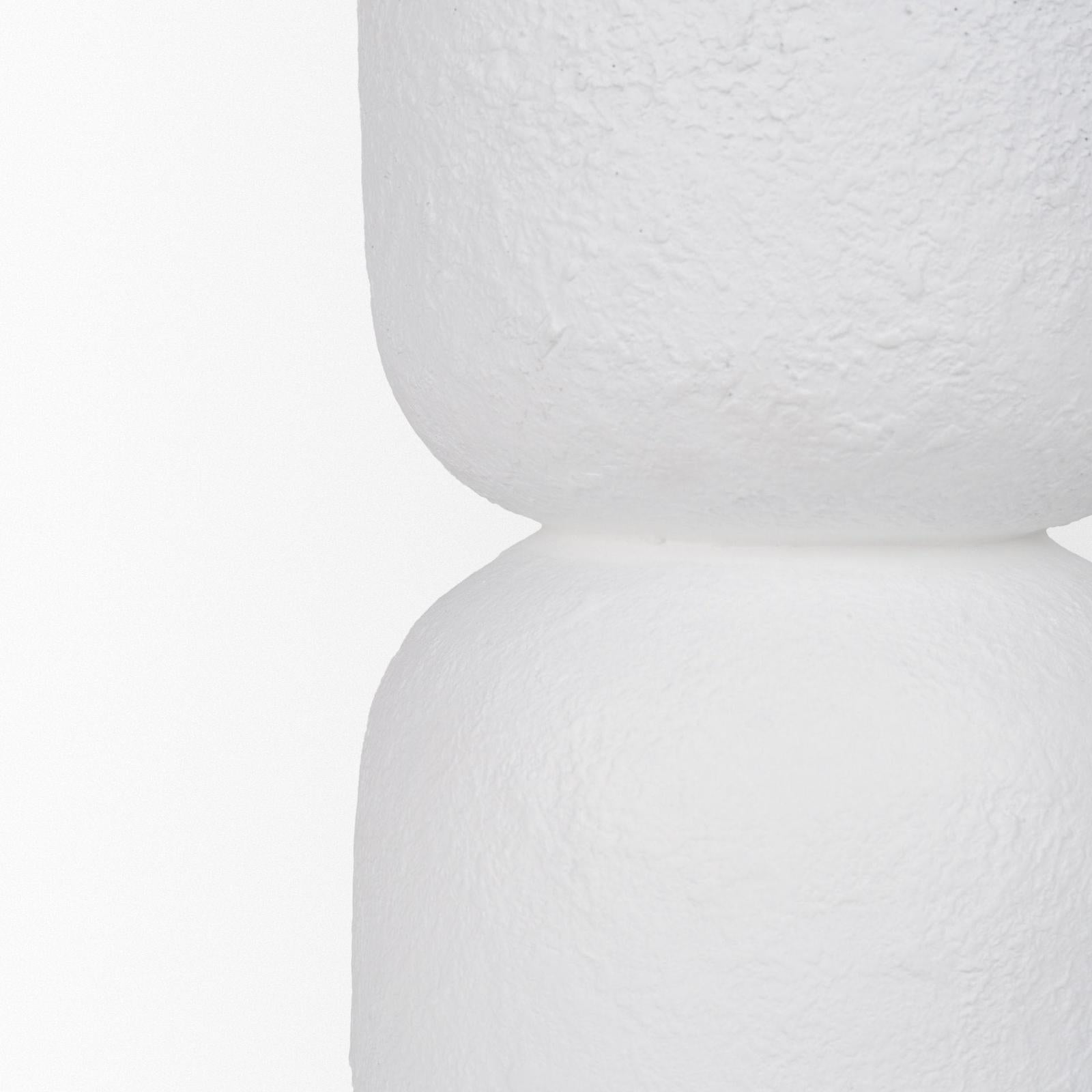 Mercana Everly White Cement W/Beige Shade Table Lamp