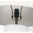 Mercana Everly White Cement W/Beige Shade Table Lamp