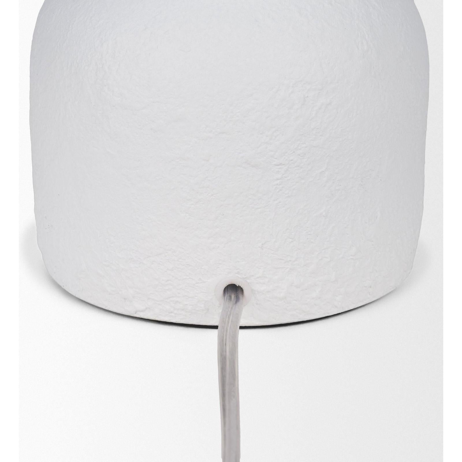 Mercana Everly White Cement W/Beige Shade Table Lamp