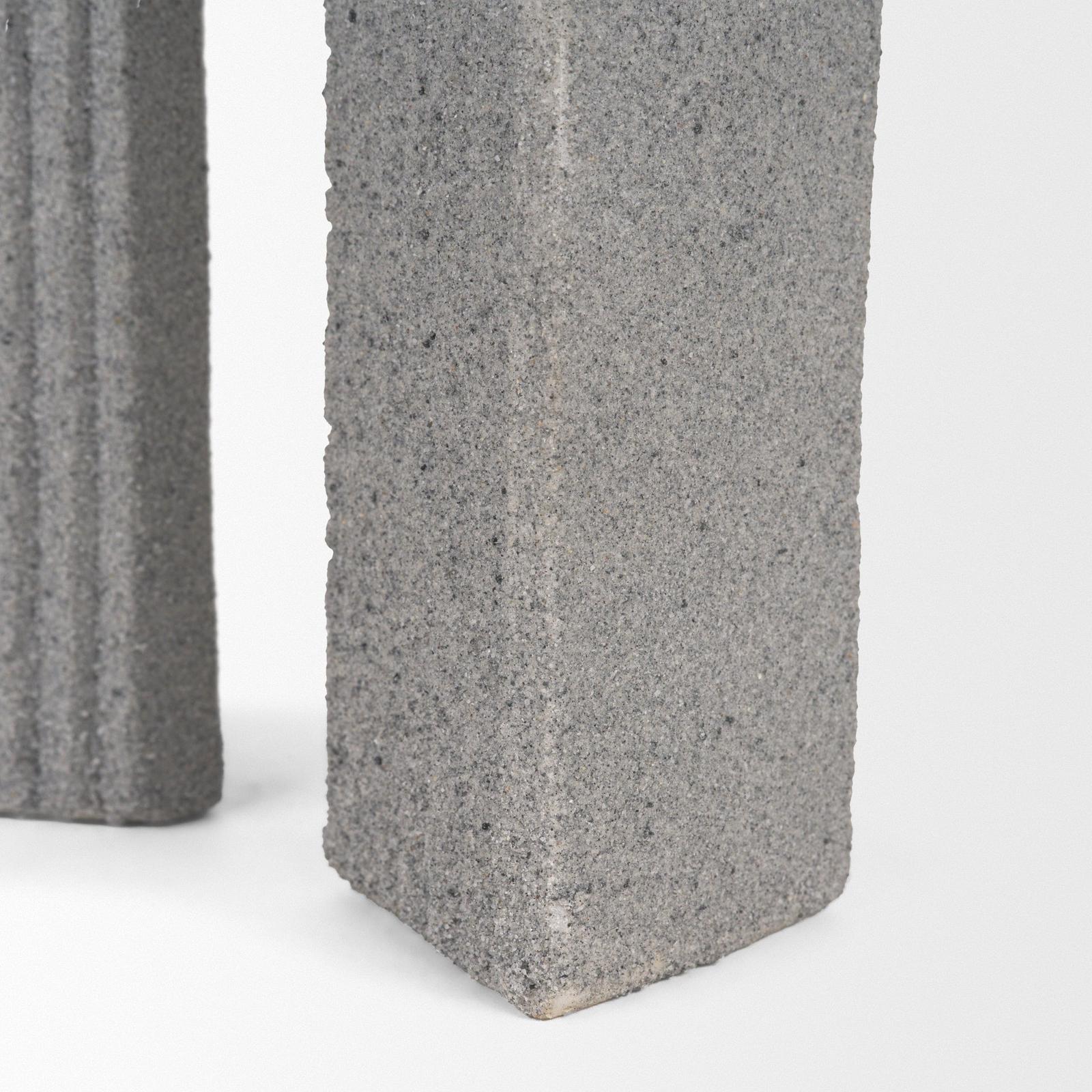Mercana Kacia Resin Textured Gray Decorative Object