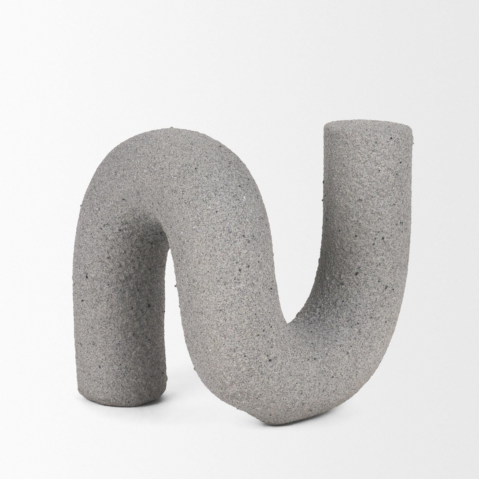 Mercana Kailas Resin Textured Gray Decorative Object