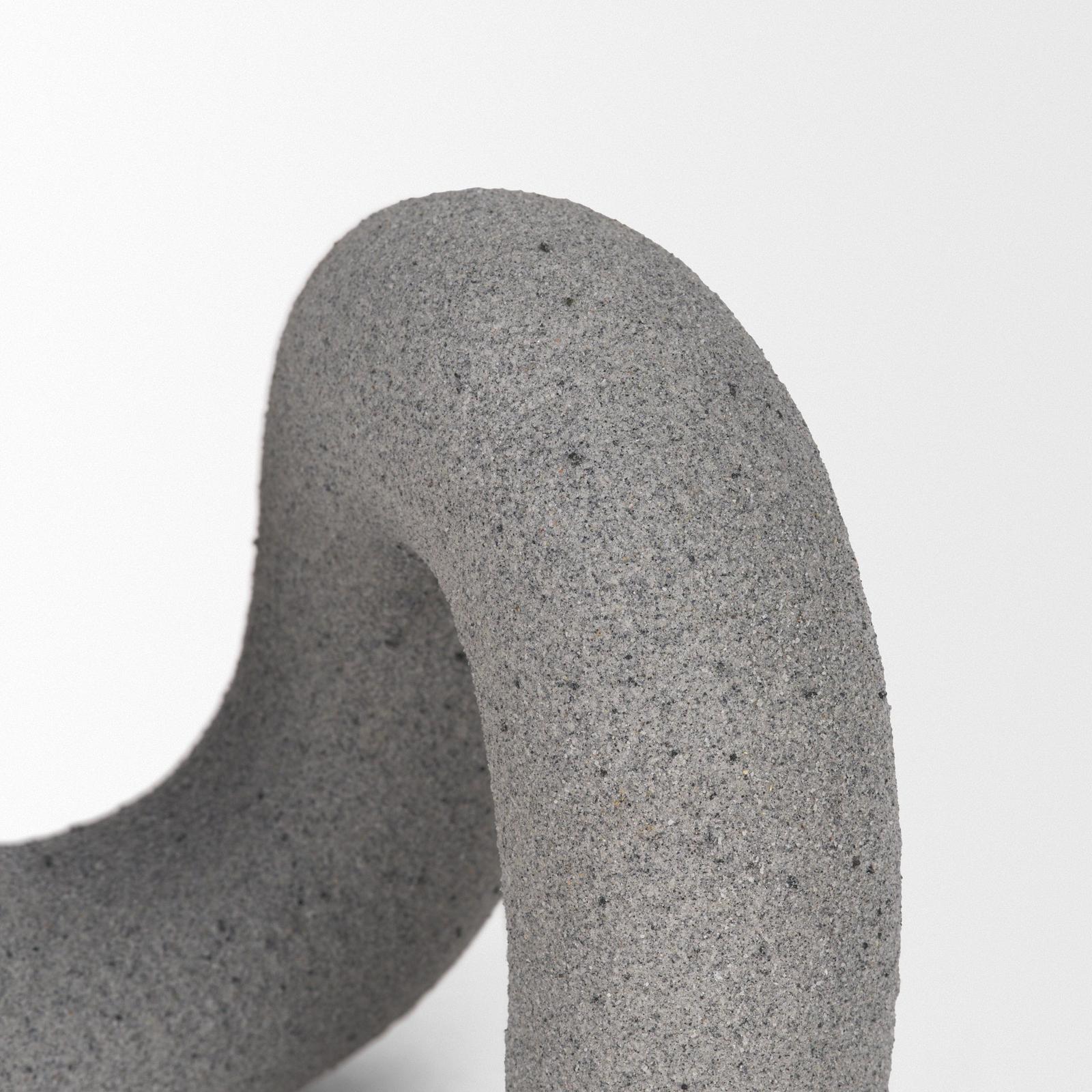 Mercana Kailas Resin Textured Gray Decorative Object