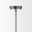 Mercana Anna Hanging Gun-Metal w/ Clear Glass Rods Six Bulb Chandelier Clearance