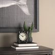 Mercana Karl Rustic Iron Rounded Square Table Clock