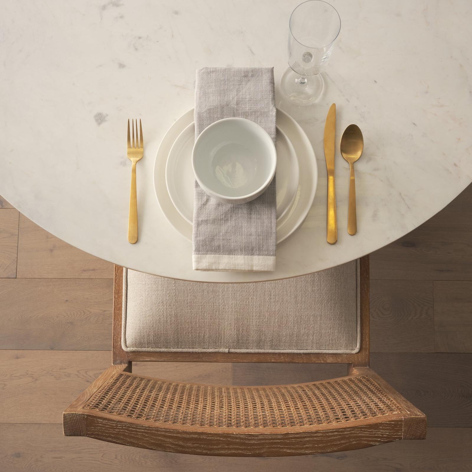 Mercana Wynn Beige Fabric Wood Dining Chair