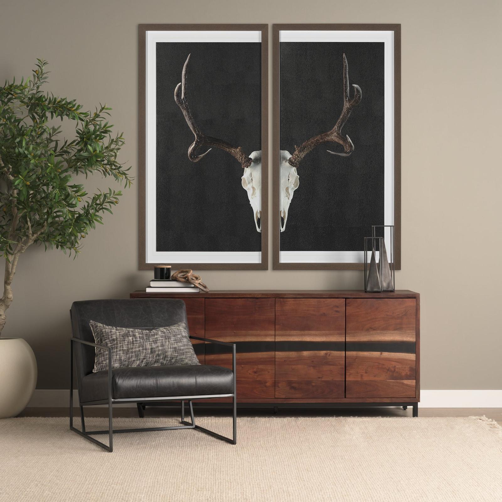 Mercana Stratton Gunmetal Upholstered Accent Chair Clearance