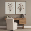 Mercana Grier Solid Wood W/ Black Cane Office Desk