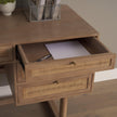 Mercana Grier Solid Wood W/ Black Cane Office Desk