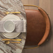 Mercana Allyson Pink Marble Top Dining Table