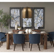 Mercana Sanne Antiqued Gold Metal w/ Silver Foil Pendant Light