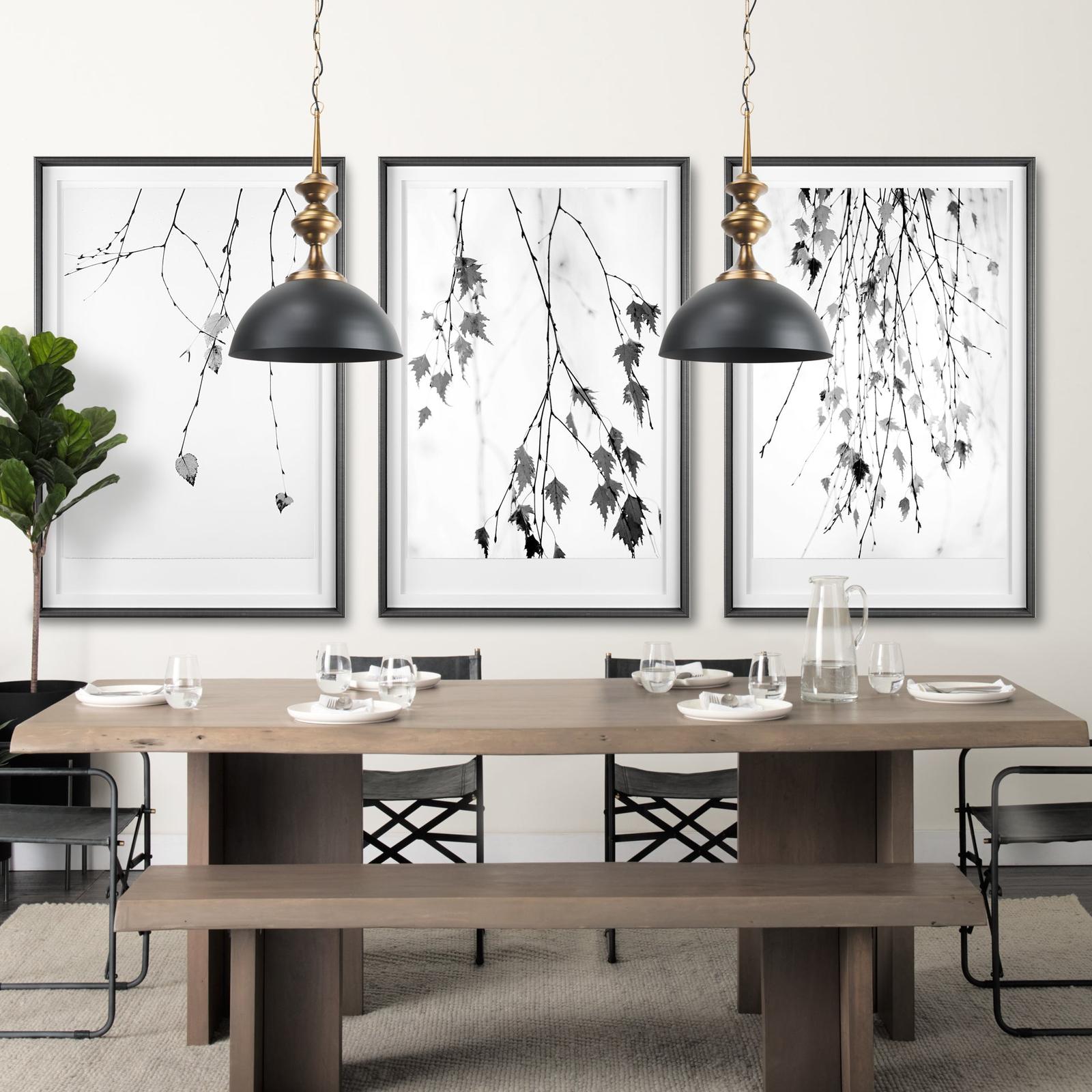 Mercana Willson Black Iron W/Antique Brass Dome Pendant Light