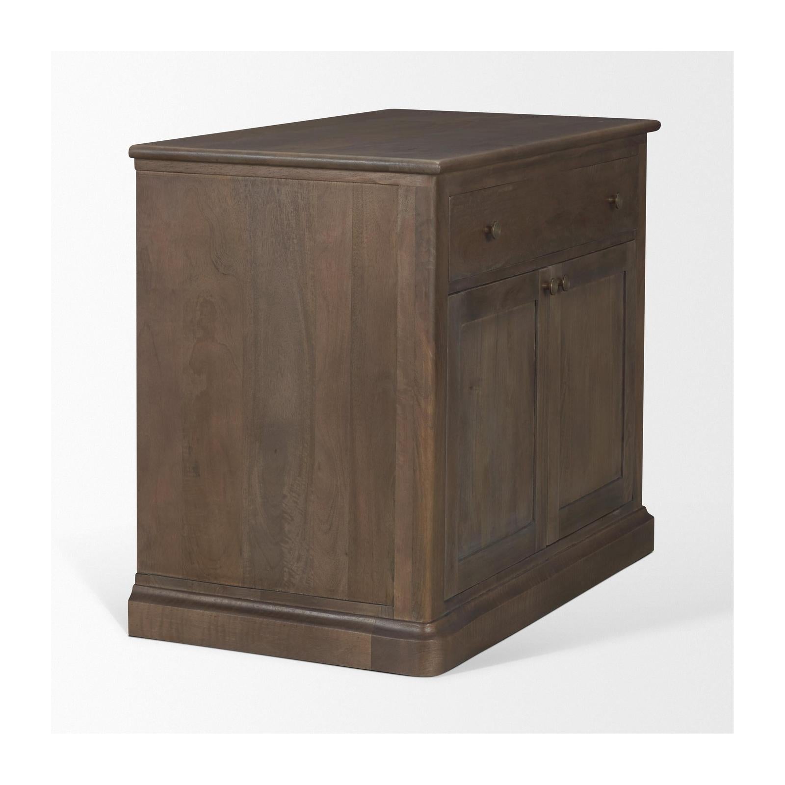 Mercana Baron Solid Wood 2-Door Accent Cabinet