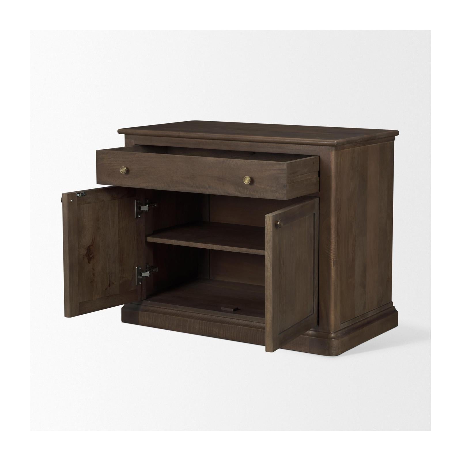 Mercana Baron Solid Wood 2-Door Accent Cabinet