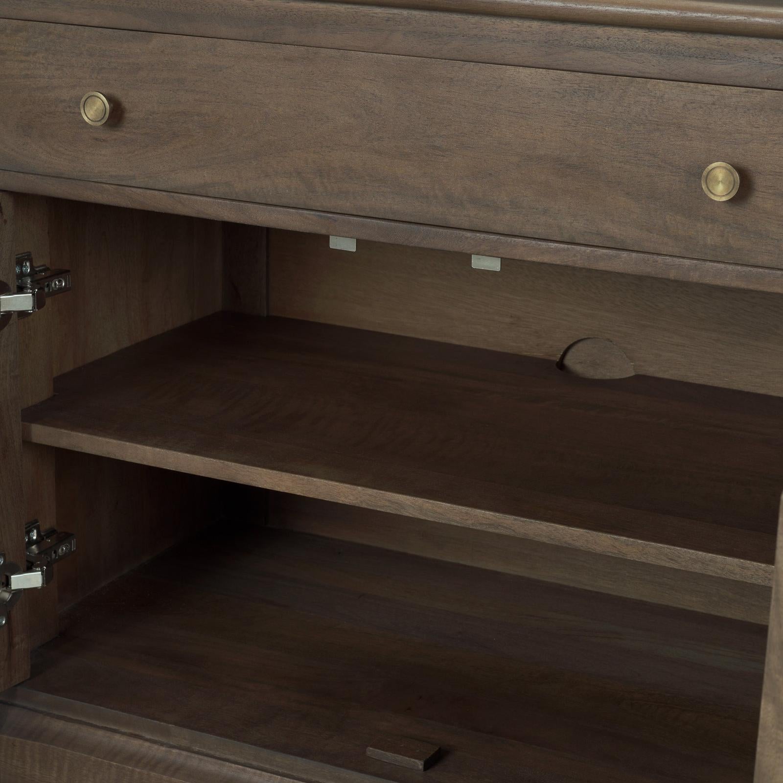 Mercana Baron Solid Wood 2-Door Accent Cabinet