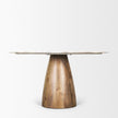 Mercana Allyson Pink Marble Top Dining Table