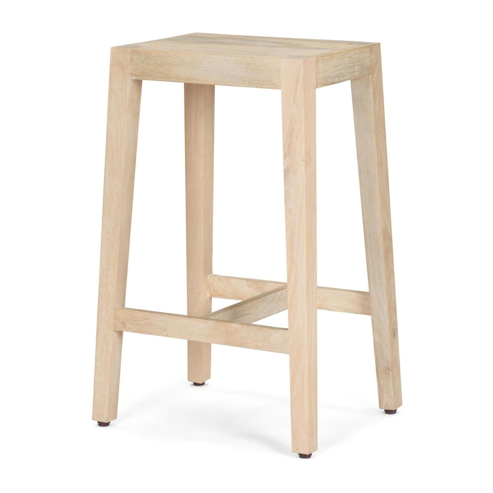 Mercana Colony Solid Wood Counter Stool