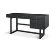 Mercana Grier Solid Wood W/ Black Cane Office Desk