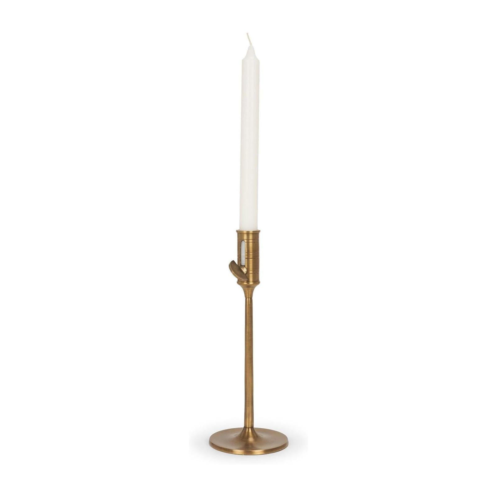 Mercana Chantria Solid Natural Brass Adjustable Taper Candle Holder