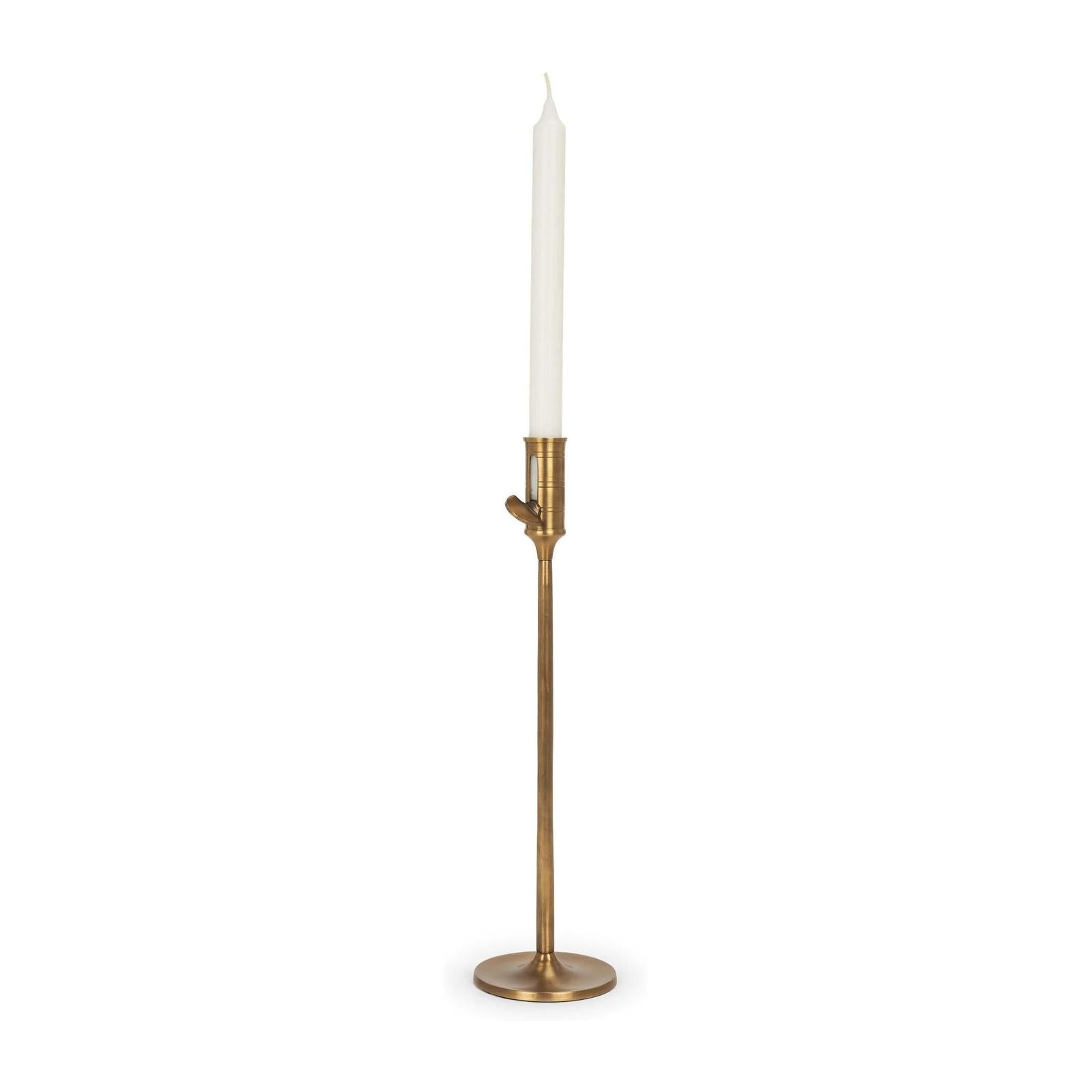 Mercana Chantria Solid Natural Brass Adjustable Taper Candle Holder