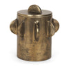 Mercana Deacon Metal Canister with Sculptural Handles