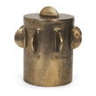 Mercana Deacon Metal Canister with Sculptural Handles