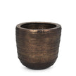 Mercana Aivana Antiqued Gold Metal Floor Vase