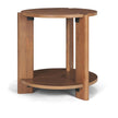 Mercana Hisako Mid Brown Open Round Accent Table
