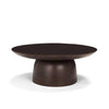 Mercana Sadira Mid-Dark Brown Solid Wood Round Riser
