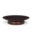 Mercana Sadira Mid-Dark Brown Solid Wood Round Riser