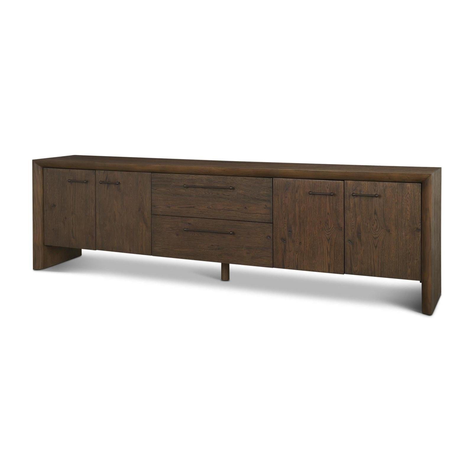 Mercana Belford Oak Wood Console Table