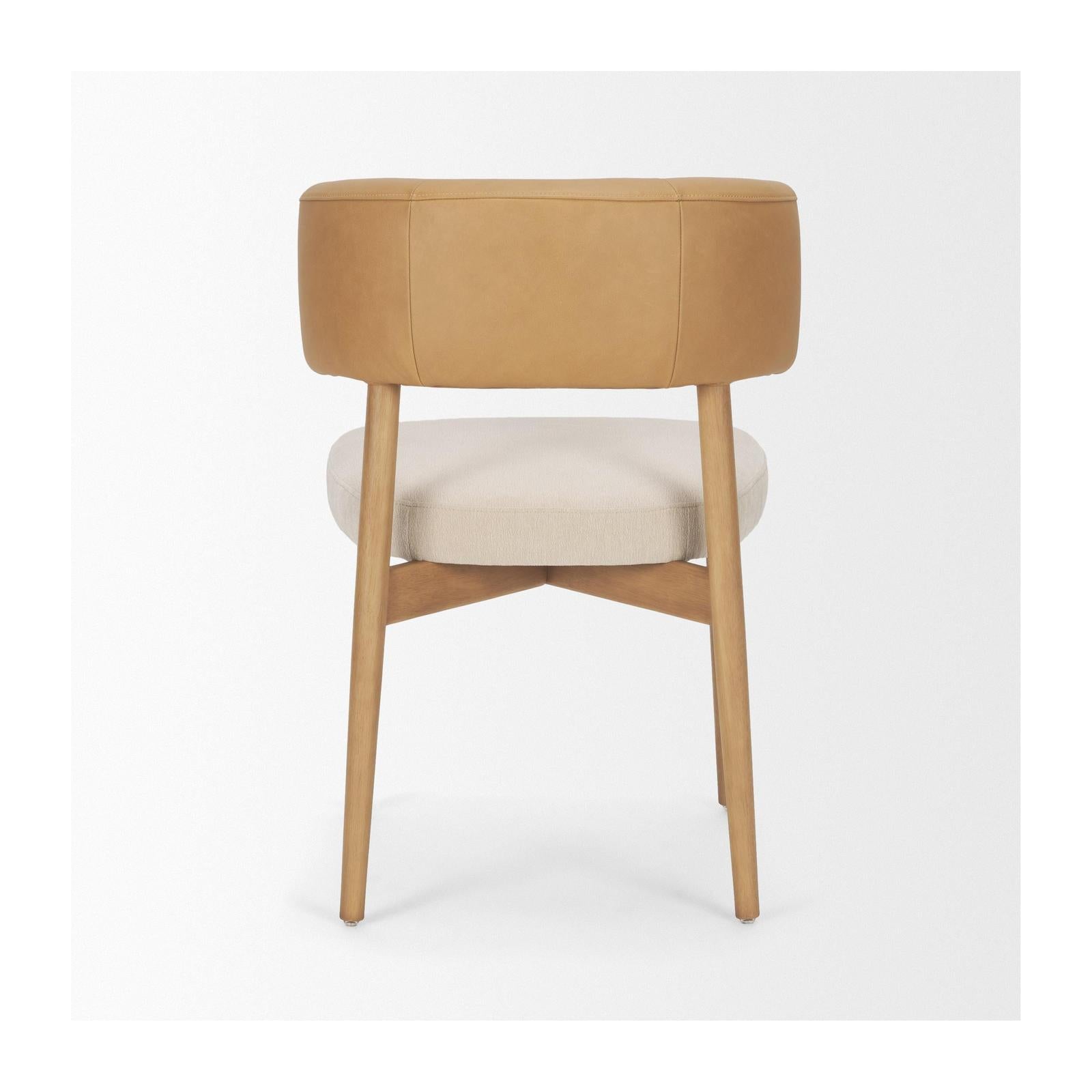 Mercana Motley Leather Dining Chair