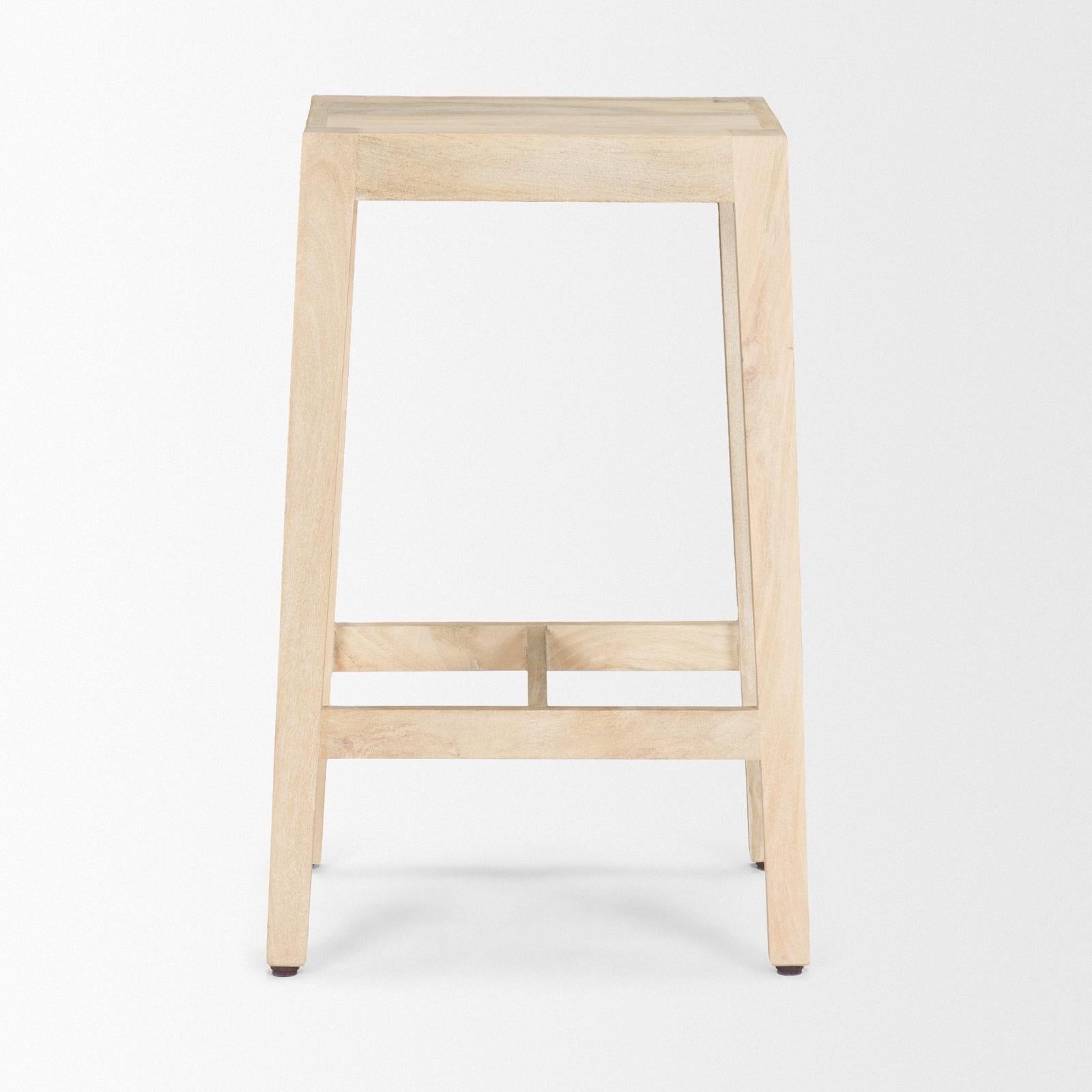 Mercana Colony Solid Wood Counter Stool