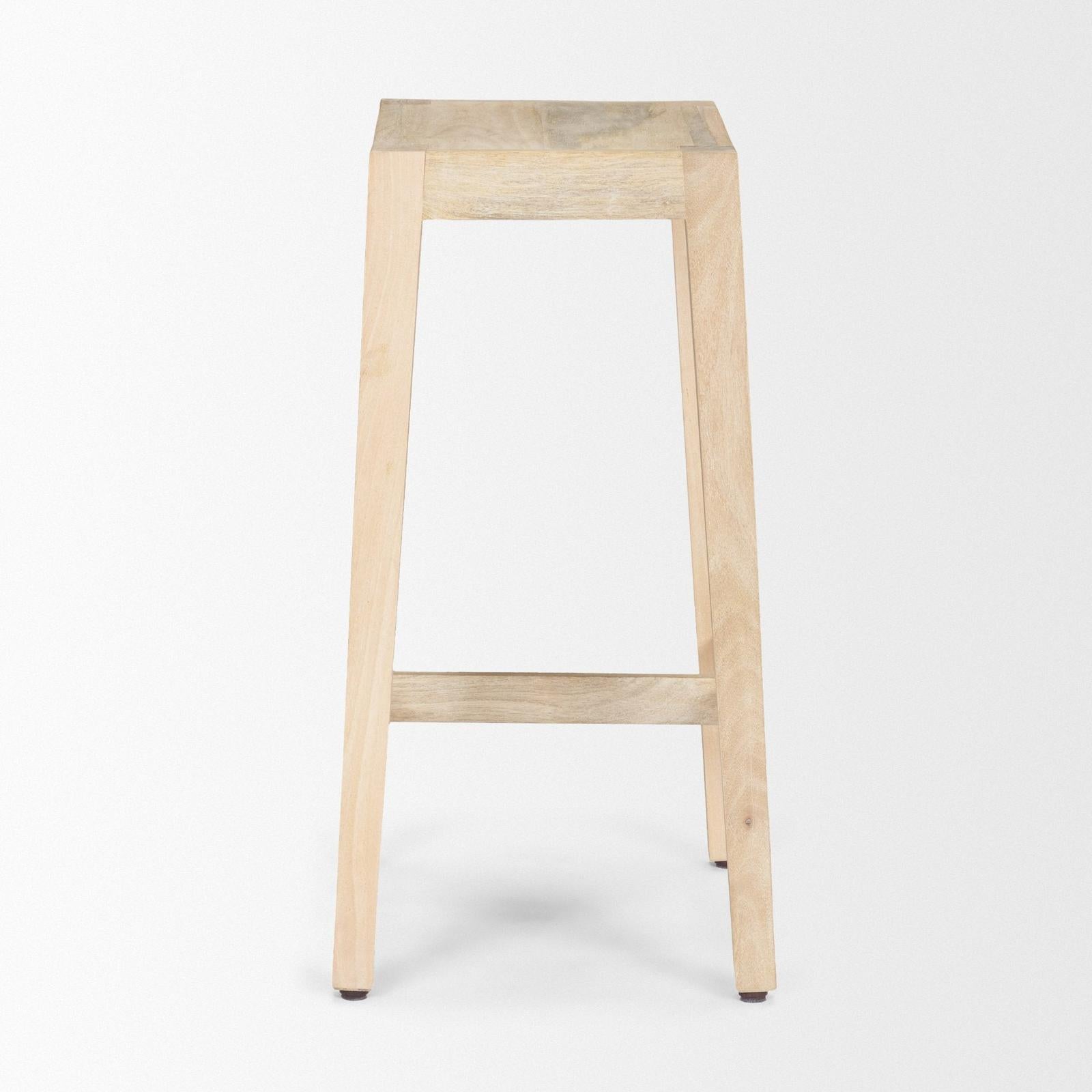 Mercana Colony Solid Wood Counter Stool