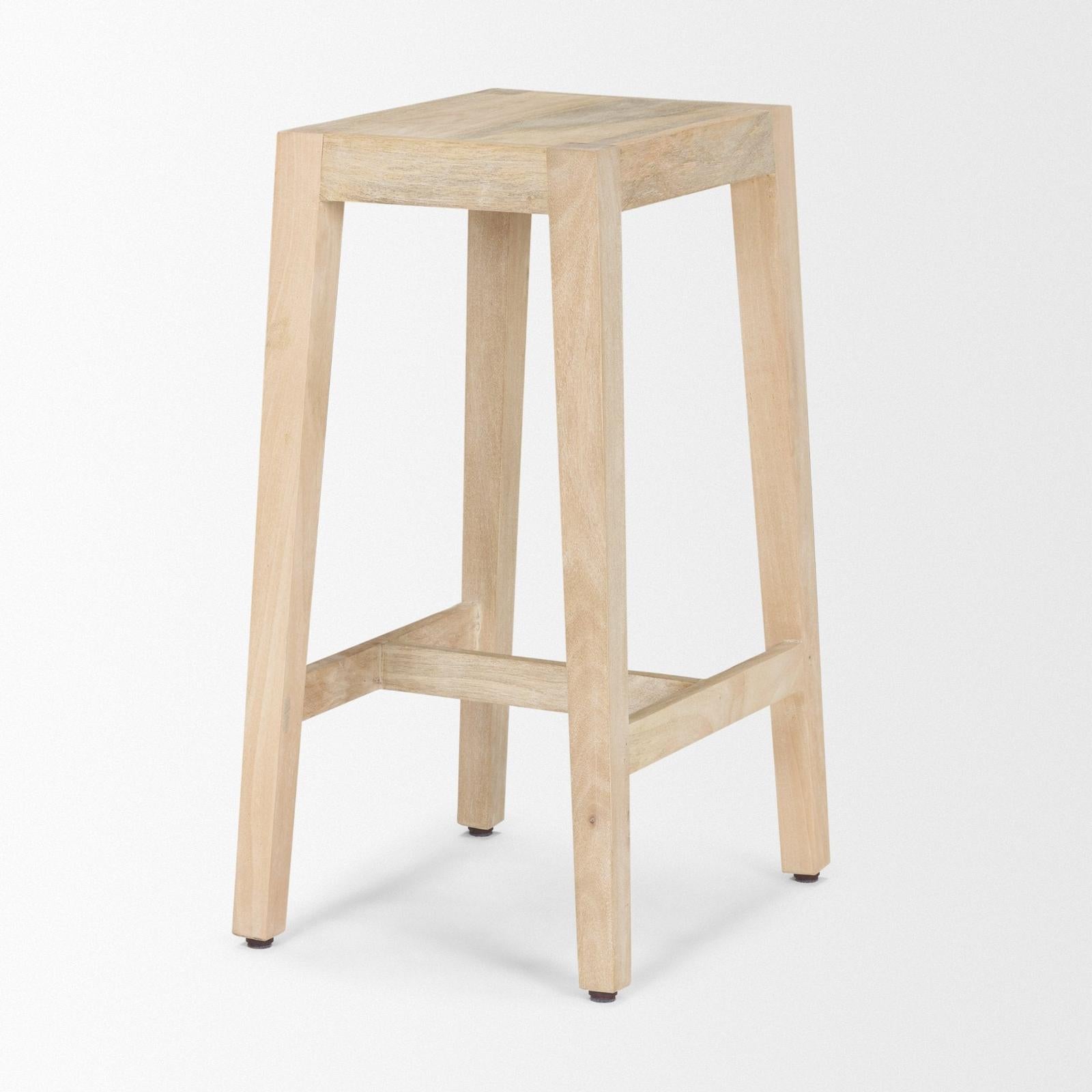Mercana Colony Solid Wood Counter Stool