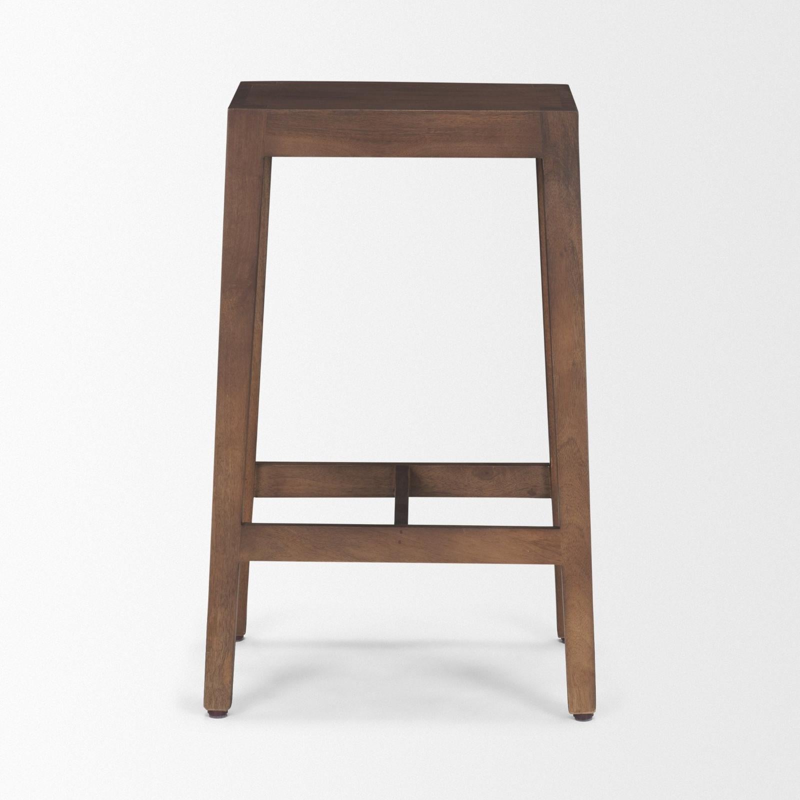 Mercana Colony Solid Wood Counter Stool