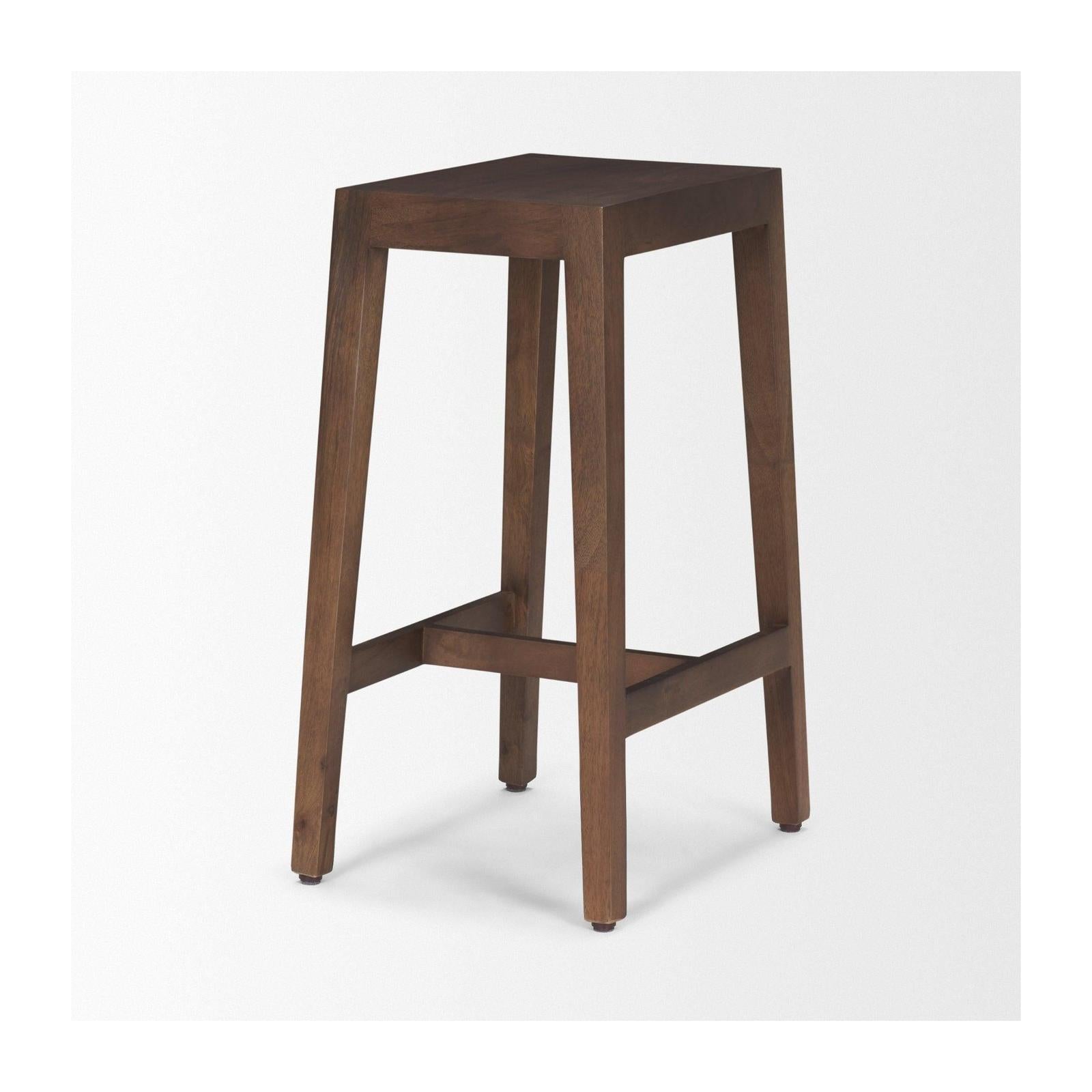 Mercana Colony Solid Wood Counter Stool