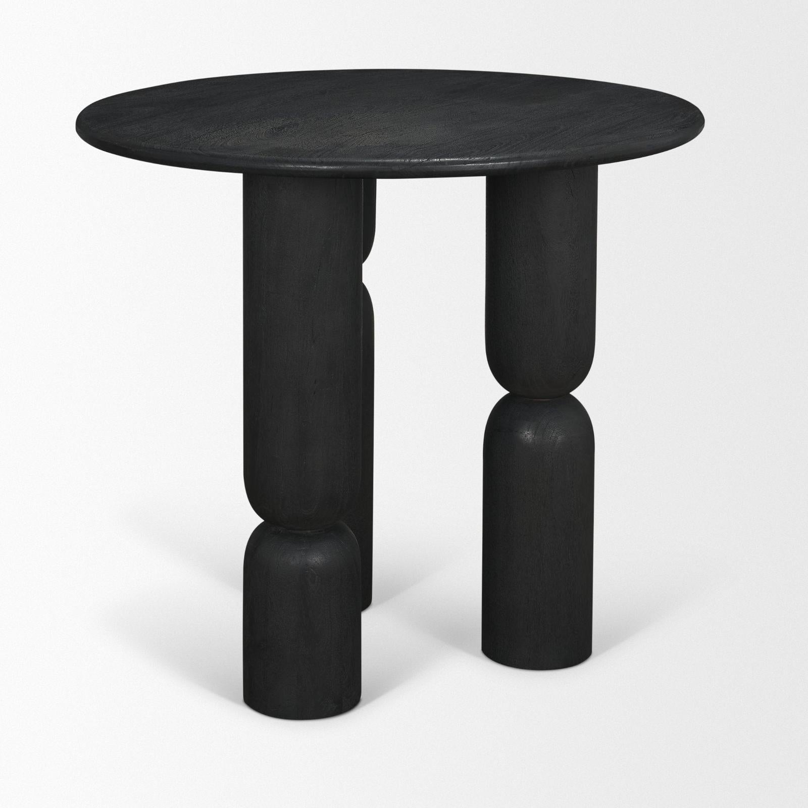 Mercana Sonel Wood Pedestal Foyer Table